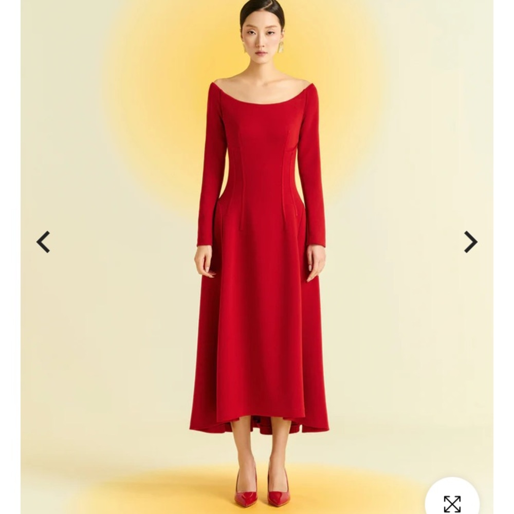 Elegant Red Women's Dress